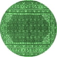 thumbnail image 1 of Ahgly Company Machine Washable Indoor Round Persian Emerald Green Traditional Area Rugs, 8' Round, 1 of 4