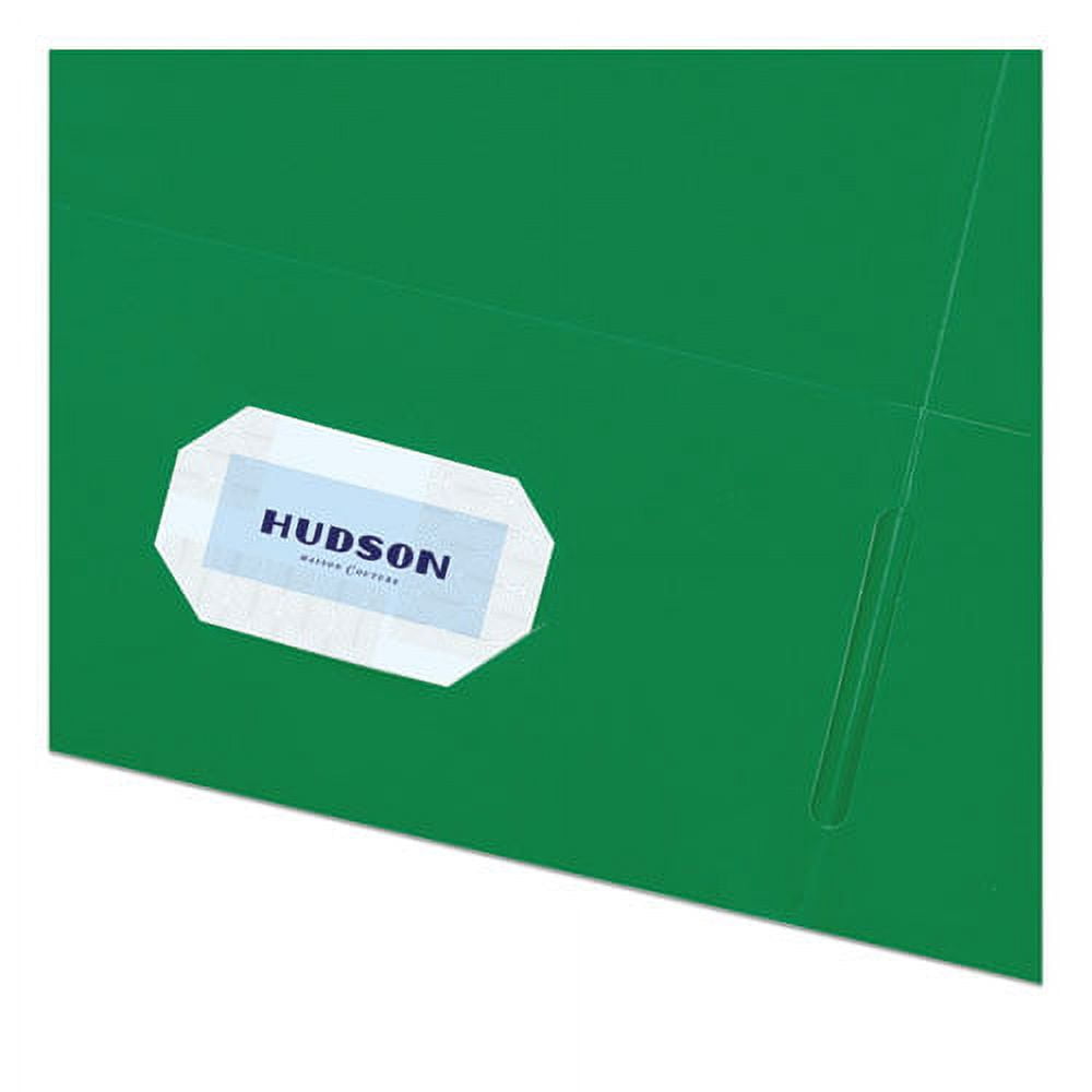 Two-Pocket Folder, 40-Sheet Capacity, 11 X 8.5, Green, 25/box | Bundle of 5 Boxes