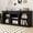 59" Black, variant on Uforic 70" TV Stand for 80 Inches TV, Farmhouse Entertainment Center with Adjustable Shelf & Storage Cabinets, Washed Gray