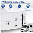 thumbnail image 4 of RV Thermostat Plastic RV Analog Thermostat Replacement Heat and Cool Camper Thermostat Kit with 2 Screws and 2 Rubber Particles for Heat Cool Camper RV, 4 of 11