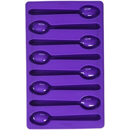 Wilton Spoon-Shaped Silicone Candy Mold, Purple