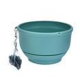 thumbnail image 2 of Hanging Planter Self Watering 7 Inch, Indoor Outdoor Hanging Plant pots, Hanging Flower Pot with Drainage Hole & Plug & Chain with 3 Hooks for Garden Home Decor,Green, 2 of 9