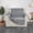 Gray, variant on Elegant Comfort Quilted Sofa Cover, Water Resistant Slipcover Furniture Protector, Washable Couch Cover with Non Slip, Smart Leaf Chair, Black