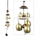 thumbnail image 3 of Hermosas Campanas de Viento, Campanillas de Viento al Aire Libre, Buena Suerte, Buena Fortuna para Declarar Su Jardín, Su Hogar, Jardín, Patio, Ventana, Tienda, Oficina, etc., 3 of 7