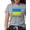 Heather Gray, variant on CafePress - Ukrainian Flag And Ukraine Women's Deluxe T Shirt - Womens Tri-blend T-Shirt