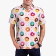 thumbnail image 3 of Rocae Donut for Men's Short Sleeve Polo Shirt, Quick Drying Performance Moisture Wicking Sports Men's Golf Shirt X-Large, 3 of 9