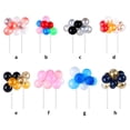 thumbnail image 2 of Cake Topper Home Wedding Party Cake Balloon Ribbon Straws Decoration Pastry Decor Blue Gradient Balloon, 2 of 9