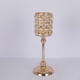 thumbnail image 4 of Candelabro de cristal dorado para decoración de mesa 10x28cm, 4 of 7