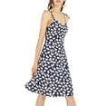 thumbnail image 5 of Unique Bargains Women's Spaghetti Strap Floral Sleeveless Smocked Dress, 5 of 7