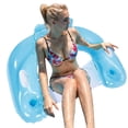 thumbnail image 3 of Cama Flotante en Forma U Anillo Natación Flotante Inflable Cama Malla Asiento para Adultos Sillón Plegable (azul), 3 of 9