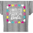 thumbnail image 3 of Barbie - Limitless Potential Barbie - Womens Women'S Short Sleeve Graphic T-Shirt, 3 of 5