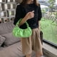 thumbnail image 2 of Bolso de hombro para mujer Cloud Underarm plisado Casual Tote Bolsos sólidos Verde Wdftyju Para Estrenar, 2 of 5