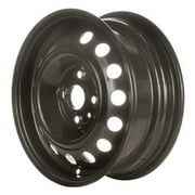 KAI 14 X 5.5 Reconditioned OEM Steel Wheel, All Painted Black, Fits 2006-2011 Kia Rio Sedan