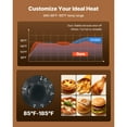 thumbnail image 3 of KFFKFF 2-Tier Commercial Food Warmer Display, 450W Food Display Warmer with Light, Detachable Shelves and Double-Sided Door Design, 85℉~185℉ Air Heating, 48L, 3 of 9
