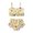 Yellow, variant on Coerni Toddler Girls Two Piece Sunflower Print Swimsuit for 2 3 4 5 6 Years Pool Swimming Ruffle Bathing Suit Strap Tankini