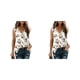 thumbnail image 3 of Qarigey Chaleco de algodón para mujer, camiseta sin mangas de encaje con cuello en V, ropa básica deportiva para vacaciones para niñas, Top Type26 NO26, 3 of 6