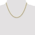 thumbnail image 4 of 14K Yellow Gold Rope Chain Necklace 18 inch 3 mm Semi Solid with Lobster Clasp, 4 of 4