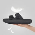 thumbnail image 2 of VONMAY Unisex Slides Sandals Thick Sole Pillow Sandals with Adjustable Double Buckle, 2 of 8