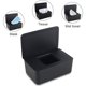 thumbnail image 3 of Dispensador De Toallitas Para Bebés Caja De Pañuelos Con Tapa Para Uso Doméstico 18,5 X 12 X 7 Cm - Negro JAMW Sencillez, 3 of 3