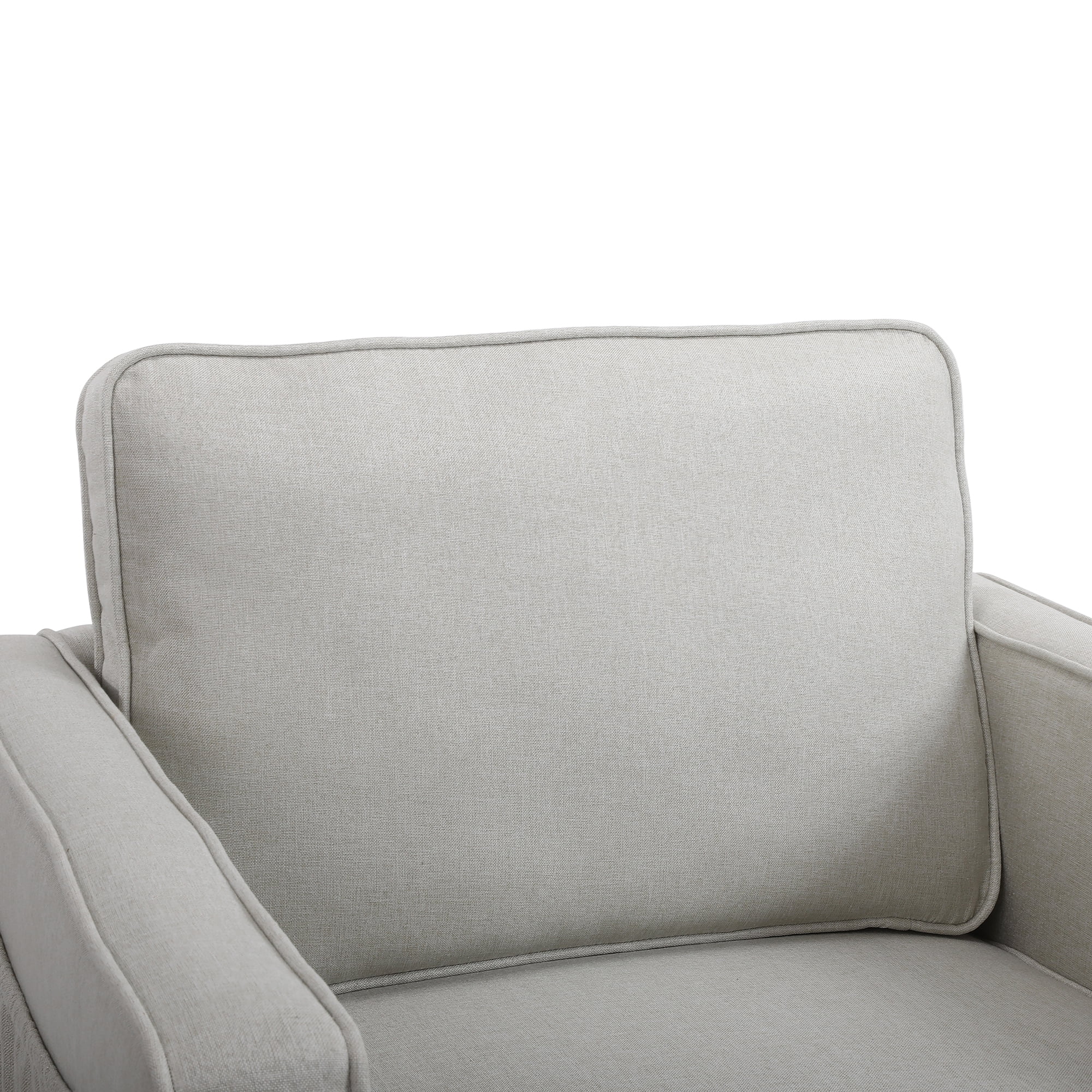 Resenkos Modern Swivel Barrel Chair for Living Room, Upholstered Accent Chair Armchair with Metal Base, Beige Resenkos Modern Swivel Barrel Chair for Living Room, Upholstered Accent Chair Armchair with Metal Base, Beige