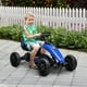 Aosom Pédale Go Kart pour Enfants W / Essieu Oscillant, Seau Réglable, Bleu – image 2 sur 9