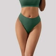 thumbnail image 2 of Gubotare Women's Hi Cut Panties Silky Stretch Seamless Thongs for Women (Green1,One Size), 2 of 4