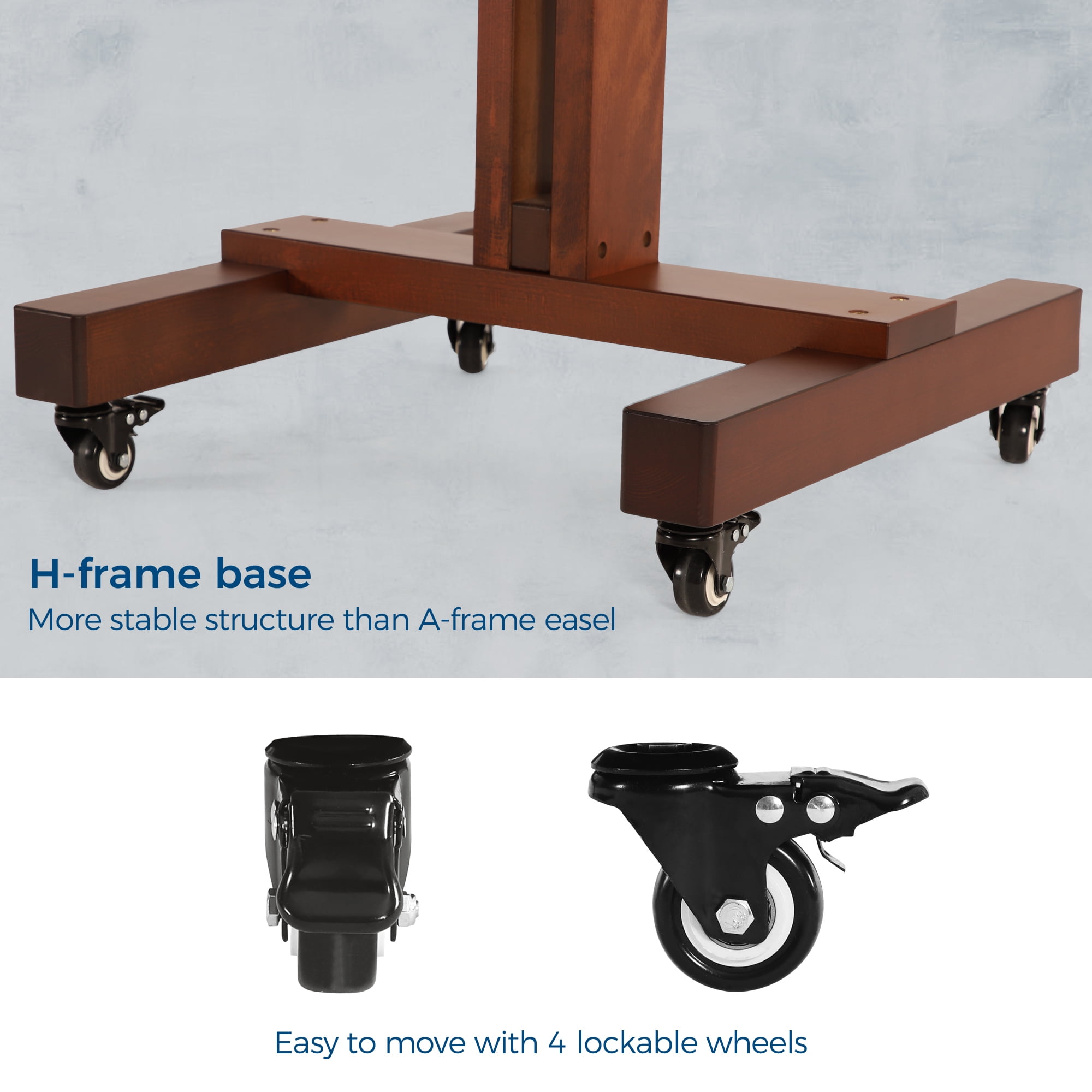 VISWIN Extra-Large Studio Easel, Hold Canvas to 71", Tilts Flat