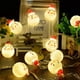 thumbnail image 4 of Luces LED de hadas de muñeco de nieve, luz estelar para jardín, hogar, boda, fiesta de Navidad, funciona con pilas, Metal, blanco cálido Namotu MZQ-1086, 4 of 5
