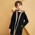 thumbnail image 7 of AIEOTT Boy's Casual Sherpa Hoodie Fleece Lined Zip Up Warm Jacket Kids Winter Zipper Sweater Hooded Coat, 7 of 7