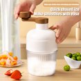 thumbnail image 2 of Limorve Ice Shaving Machine Stainless Steel Blade Hand Operated Ice Crusher with Ice Cube Mold Portable Manual Shaved Ice Maker for Smoothies Milkshakes White, 2 of 11