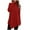 Red, variant on Lindreshi Long Sleeve Shirts for Women Temperament Solid Color Long Sleeved Round Neck Irregular Long Sleeved T-Shirt