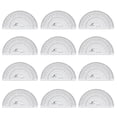 thumbnail image 1 of Hemoton 15PCS Clear Plastic Protractor for Math Angle Measurement 180 Degree Student School Office Use, 1 of 8