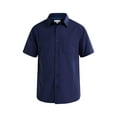 thumbnail image 4 of Free Assembly Men's Seersucker Button Front Shirt with Short Sleeves, Sizes XS-3XL, 4 of 5