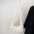 thumbnail image 3 of 6105 Cloud Bag Bolso Plisado para Axila Bolso Bandolera Tipo Bandolera Con Masa Hervida (S Blanco) Pequeño Blanco, 3 of 5