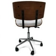 thumbnail image 4 of Simpli Home Dax Swivel Adjustable Executive Computer Bentwood Office Chair in White, 4 of 8