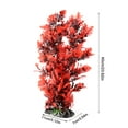 thumbnail image 1 of Planta De Plástico Para Acuario, Adorno De Hierba De Agua Artificial Vívida Para Decoración De Peces, Verde, Rojo, Opcional, 11x7x40 Cm, 1 of 7