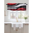 thumbnail image 2 of Valances for Windows Abstract Gradient Stitching Rod Pocket Cafe Window Treatments Valance Curtains for Kitchen Bathroom Laundry Basement Windows 42"x18", 2 of 9