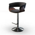 thumbnail image 1 of Simpli Home Sheldon Tabouret de Bar en Tissu Pivotant et Réglable, Gris Charbon, 1 of 8