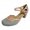 Pink, variant on VerPetridure Mary Style Retro Women's Sandals Summer Casual Cutout Leather Low Chunky Stripe Strap Heel Shoe Sandalas