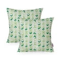 thumbnail image 1 of Noble House Seleen Decorative Throw Pillow, 18" x 18", Green, 2 Pack, 1 of 7