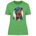thumbnail image 1 of Cute Schnauzer Dog With Cap Tee Women's -Image by Shutterstock, 1 of 1