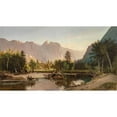 thumbnail image 2 of William Keith 18x12 Gold Ornate Wood Frame and Double Matted Museum Art Print Titled - Yosemite Valley (1875), 2 of 4