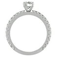 thumbnail image 4 of X Cross Split Shank Round Brilliant Diamond Engagement Ring 1.75 CT TW 14K White Gold (L-M,I1), 4 of 8