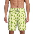 thumbnail image 2 of Picia Green Pears1 Pajama Shorts for Men, Men's Pajama Bottoms, Sleepwear,Short Pajama Pants-Medium, 2 of 9