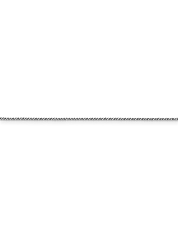 18 Inch 18k White Gold 1 mm Spiga Chain 