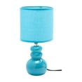 thumbnail image 1 of Ceramic Table Lamp With Shade Bubbly Skyblue, 1 of 3