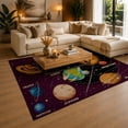 thumbnail image 3 of Gelasgo Solar System Planet Velvet Area Rug, Space Astronomy Decorative Carpet, Colorful Educational Indoor Floor Mat for Kids Room Bedroom Nursery Classroom Home Decor, 3 of 5