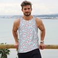 thumbnail image 6 of Lsque Cute Rabbit Pattern Mens Tank Tops Muscle Athletic Quick Dry Sleeveless Workout Fitness T Shirts Beach Tank Top, Loose-fit Sleeveless Shirt for Men-Large, 6 of 7