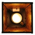 thumbnail image 2 of Meyda 141865 7 in. Square Mountain Pine Mini Pendant, Black & Amber Mica, 2 of 7
