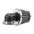 thumbnail image 2 of Air Filter - 35mm, 90 Degree Angle, Cone - (Chrome) - Scooters, ATVs, Motorcycles, 2 of 8